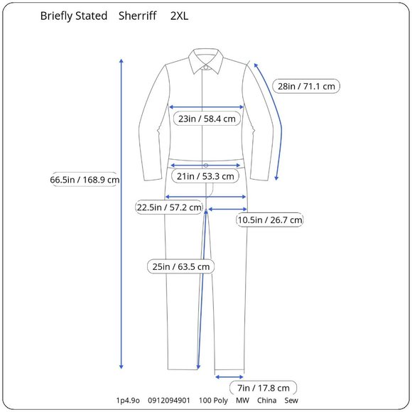 Briefly Stated Sheriff Unionsuit Mens 2XL Costume Pajamas PJs Halloween Green - Picture 9 of 9